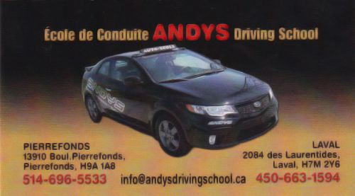 École de Conduite ANDYS